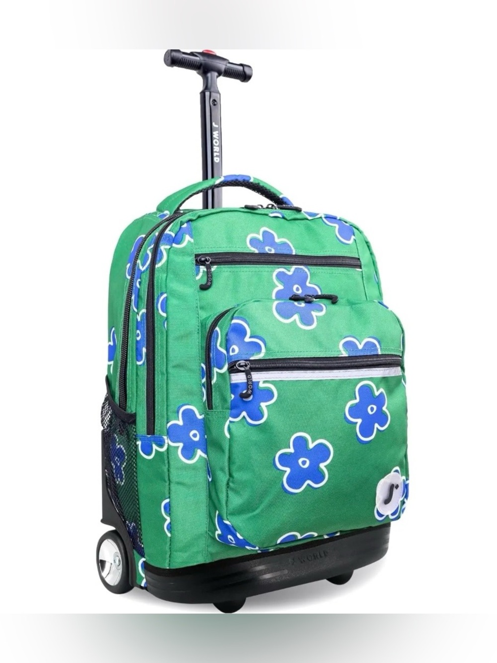 J World Sundance 20” Laptop Rolling Backpack “Picnic” Floral Print